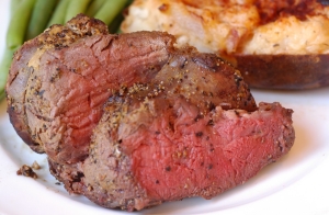 sliced beef tenderloin